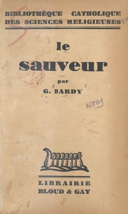 ebook cover of Le Sauveur, by Gustave Bardy
