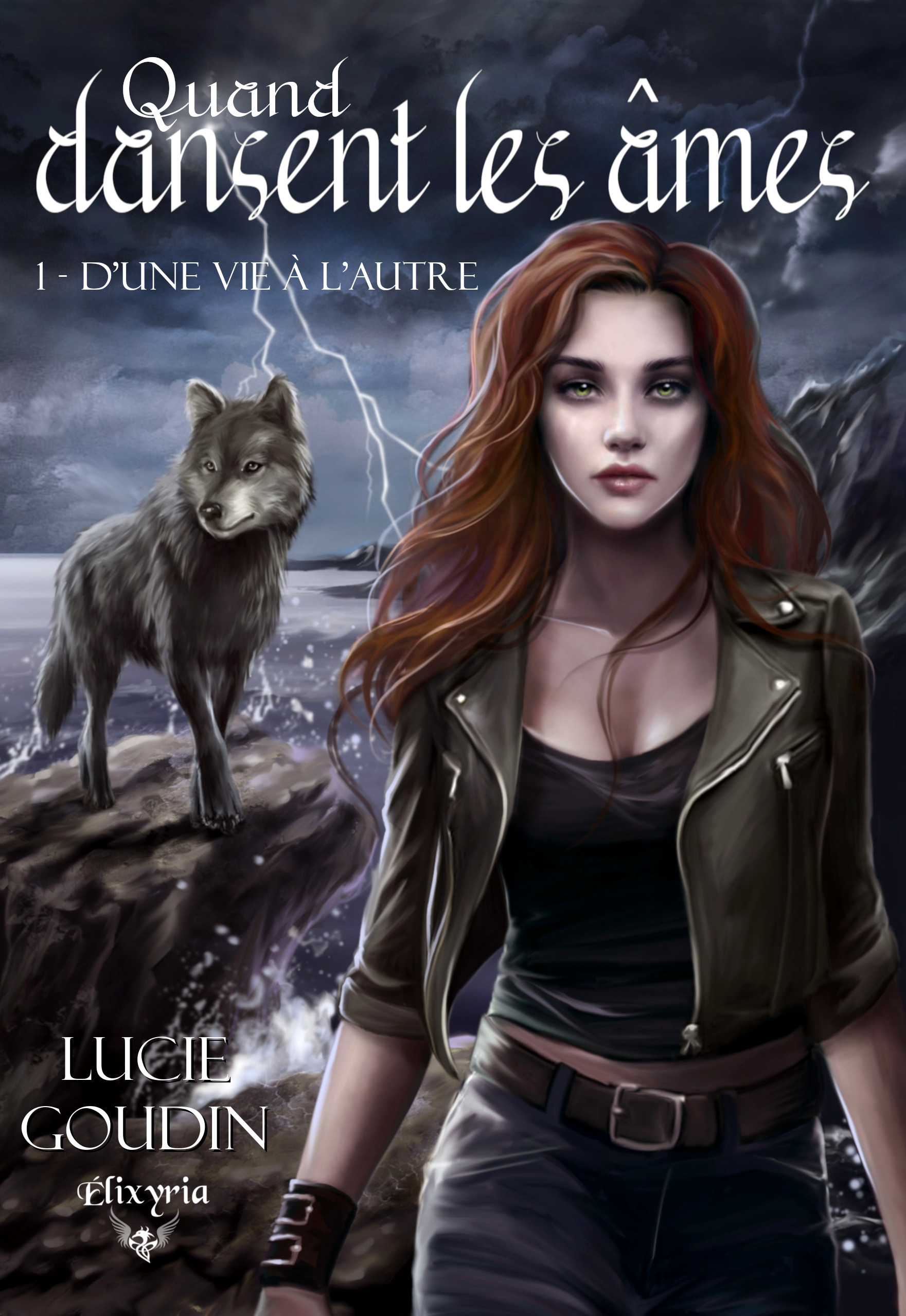 Couverture ebook de Quand dansent les âmes - 1 - D'une vie à l'autre, de Lucie Goudin