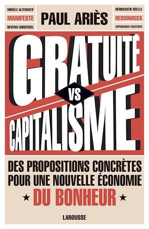 Couverture ebook de Gratuité versus capitalisme, de Paul Ariès