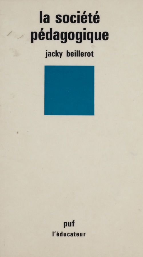 Couverture ebook de La Société pédagogique, de