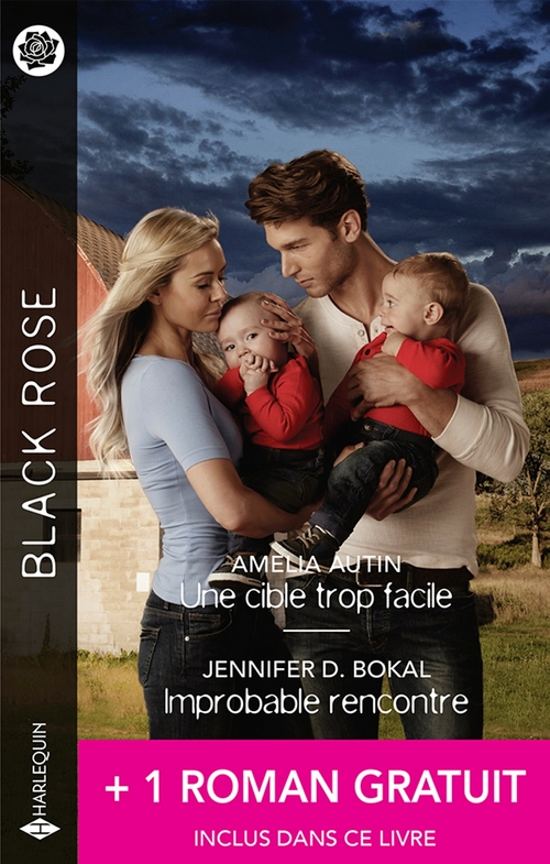 Couverture ebook de Une cible trop facile - L'improbable rencontre + 1 roman gratuit, de Amelia Autin, Jennifer D. Bokal, Barb Han