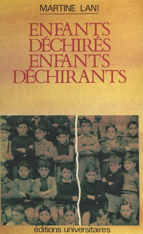 Couverture ebook de Enfants déchirés, enfants déchirants : réflexions à partir du placement familial, de Lani