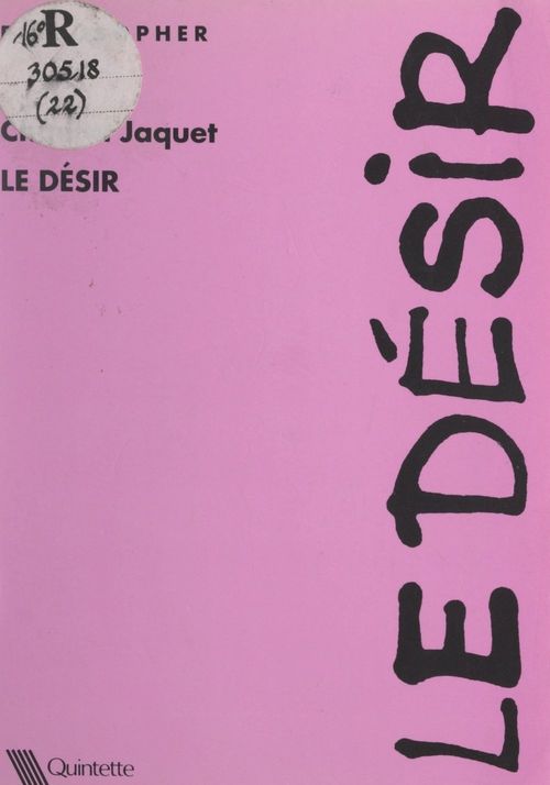 ebook cover of Le désir, by Chantal Jaquet