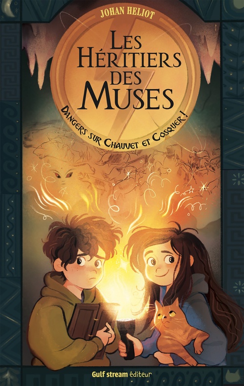 ebook cover of Les Héritiers des Muses - Tome 1 Dangers sur Chauvet et Cosquer !, by Johan Heliot