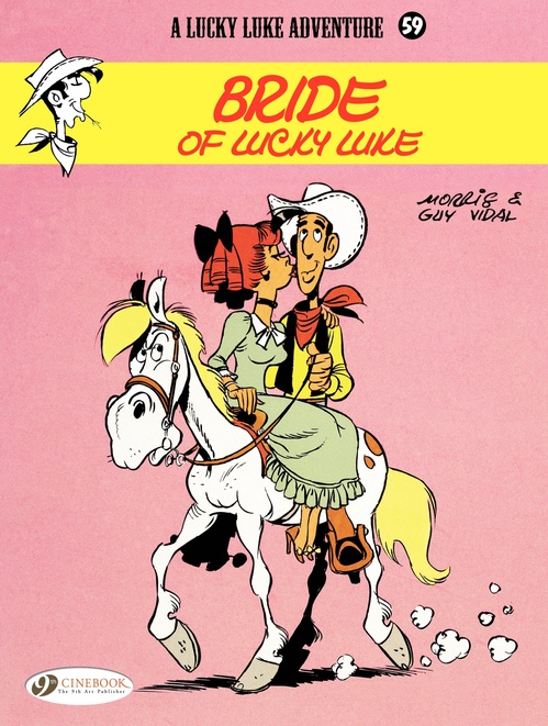 ebook cover of Lucky Luke - Volume 59 - Bride of Lucky Luke, by Guy Vidal, Morris