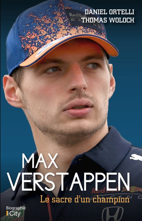 Couverture ebook de Max Verstappen, le sacre d'un champion, de Daniel Ortelli, Thomas Woloch