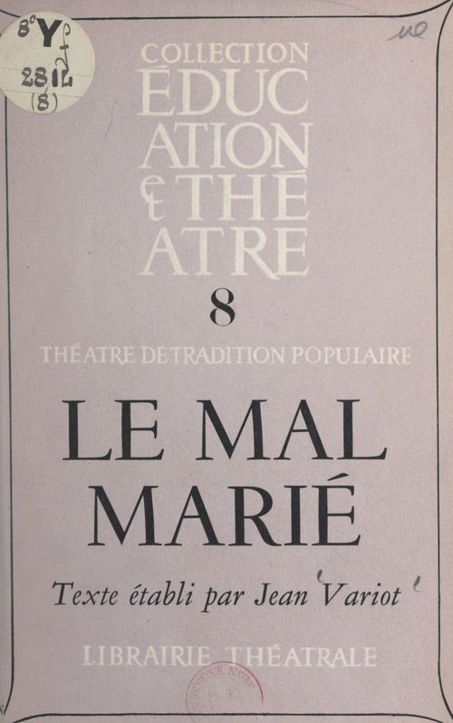 ebook cover of Le mal marié, by Jean Variot