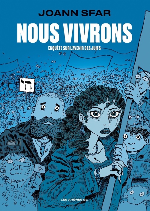 Couverture ebook de Nous vivrons - Enquête sur l'avenir des Juifs, de Joann Sfar
