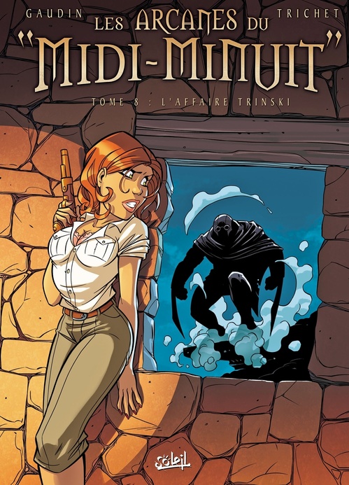 Couverture ebook de Les Arcanes du Midi-Minuit T08 - L'affaire Trinski, de Christian Gaudin
