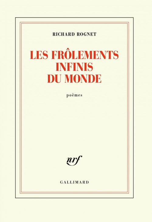 Couverture ebook de Les frôlements infinis du monde, de Richard Rognet