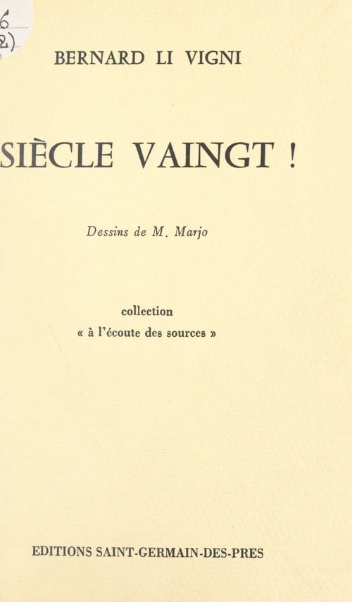 ebook cover of Siècle vaingt !, by Bernard Li Vigni