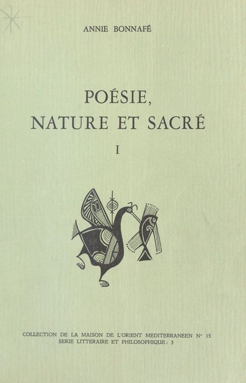 ebook cover of Poésie, nature et sacré (1) : Homère, Hésiode et le sentiment grec de la nature, by Annie Bonnafe