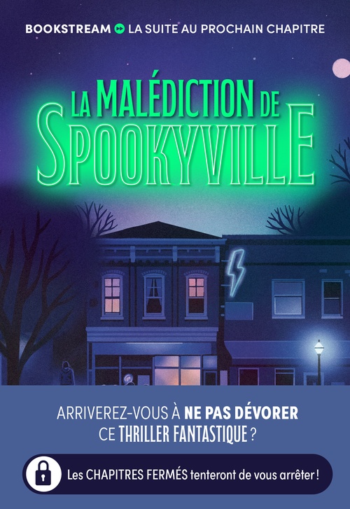 Couverture ebook de La Malédiction de Spooky Ville, de Nicolas Bonnefoy