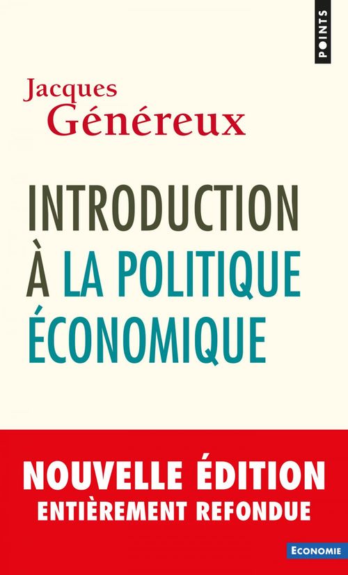 ebook cover of Introduction à la politique économique, by Genereux Jacques