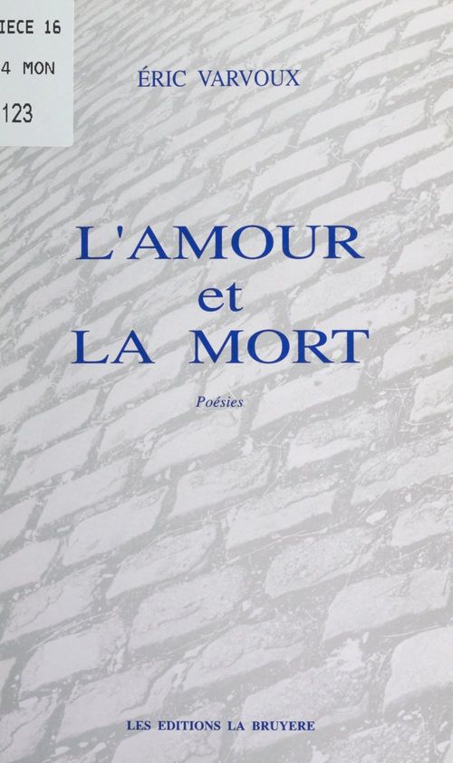 ebook cover of L'amour et la mort, by Eric Varvoux