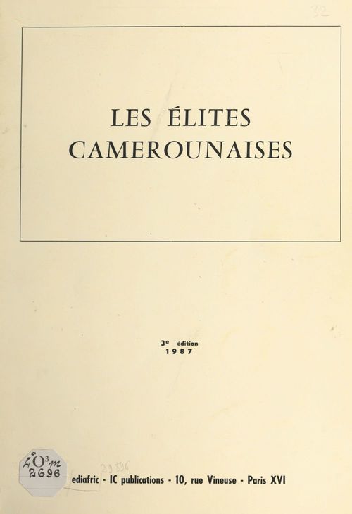 ebook cover of Les élites camerounaises, by Ediafric-Ic Publications