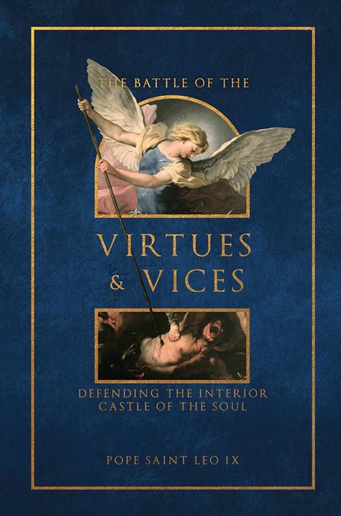 Couverture ebook de The Battle of Virtues and Vices, de Pope Leo Ix