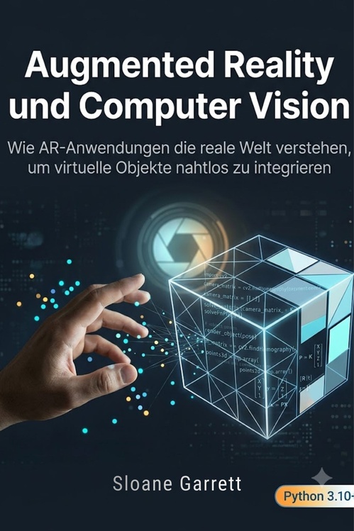 Couverture ebook de Augmented Reality und Computer Vision Wie AR-Anwendungen die reale Welt verstehen, um virtuelle Objekte nahtlos zu integrieren, de Sloane Garrett