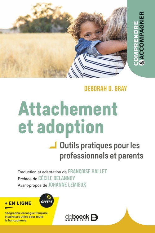Couverture ebook de Attachement et adoption, de Deborah D Gray