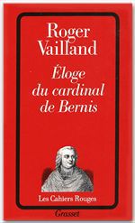 ebook cover of Eloge du cardinal de Bernis, by Roger Vailland