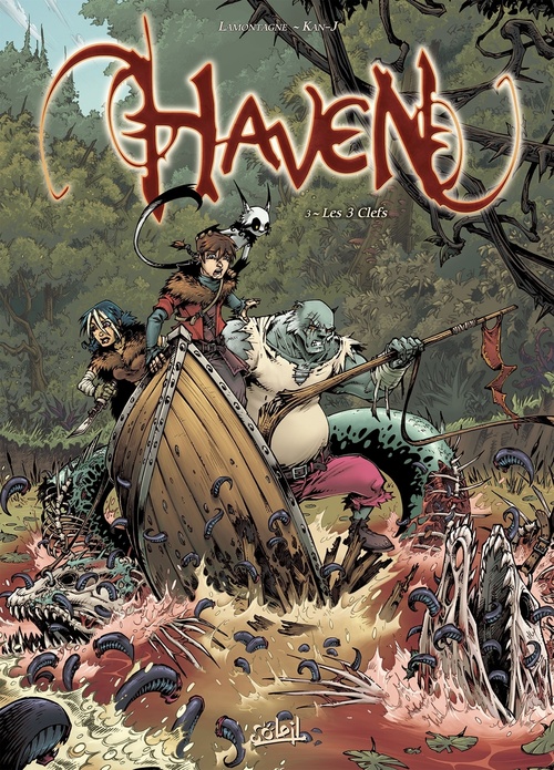 Couverture ebook de Haven T03 - Les Trois Clefs, de Jacques Lamontagne