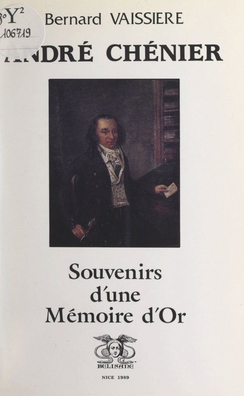 Couverture ebook de André Chénier, de Bernard Vaissière