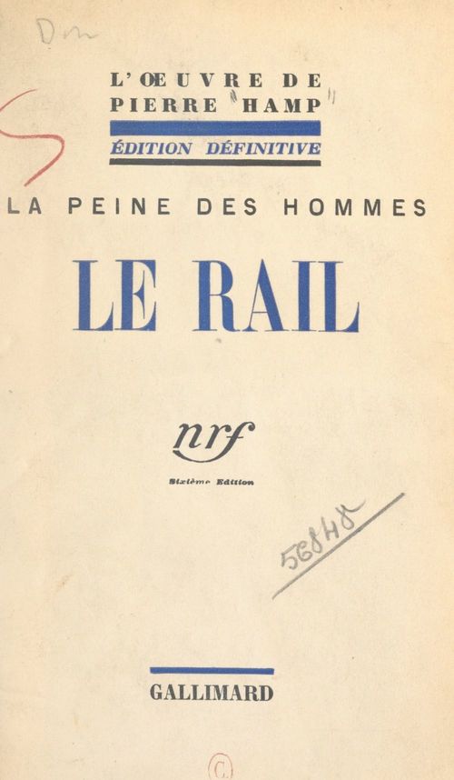 ebook cover of La peine des hommes (2). Le rail, by Pierre Hamp