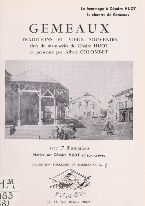 Couverture ebook de Gémeaux, de Cesaire Huot