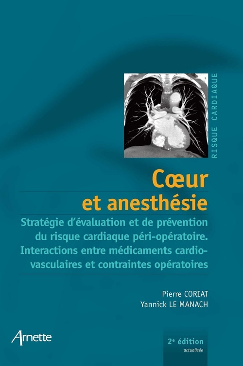 ebook cover of Coeur et anesthésie - 2e édition, by Pierre Coriat, Yannick Le Manach
