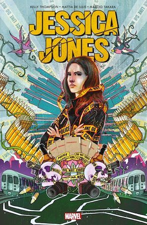 ebook cover of Jessica Jones - Angle mort, by Kelly Thompson, Mattia De lulis