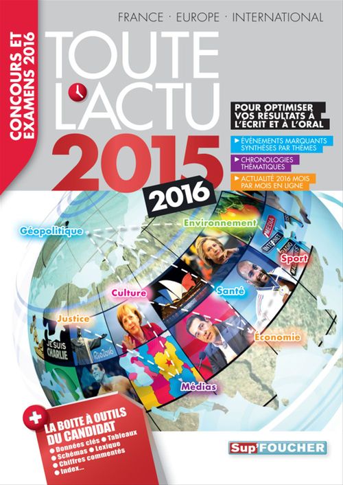 ebook cover of Toute l'actu 2015 Sujets et chiffres de l'actualité 2015 - Concours & examens 2016, by Anne Ducastel, Pierre Savary