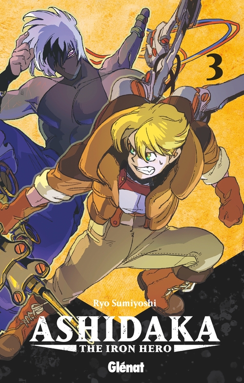Couverture ebook de Ashidaka - The Iron Hero - Tome 03, de Ryo Sumiyoshi