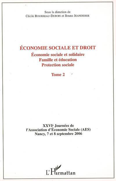 ebook cover of Economie sociale et droit (Tome 2), by Bourreau-dubois Cécile, Jeandidier Bruno