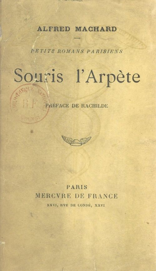 Couverture ebook de Petits romans parisiens. Souris l'arpète, de Alfred Machard