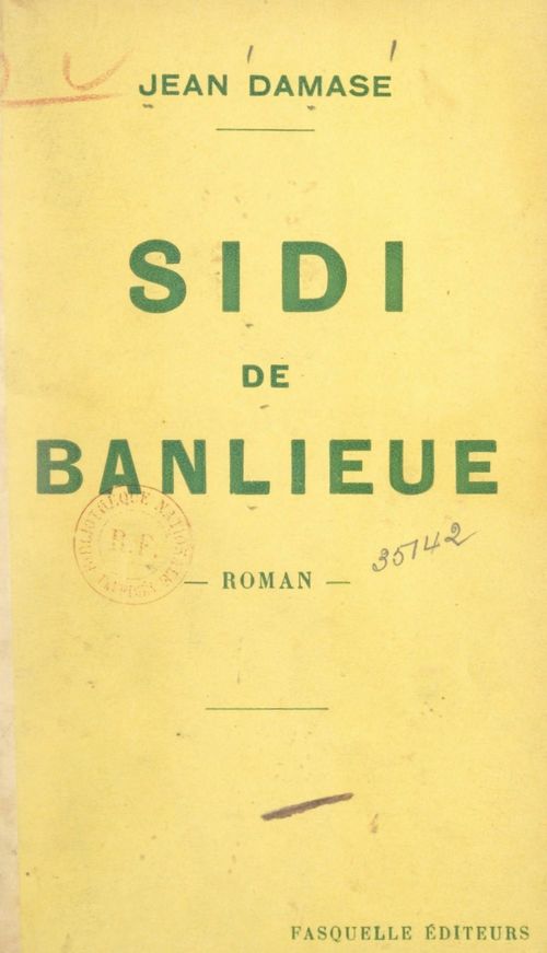 Couverture ebook de Sidi de banlieue, de Jean Damase