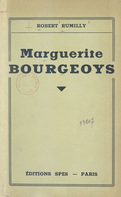 ebook cover of Marguerite Bourgeoys, by Robert Rumilly