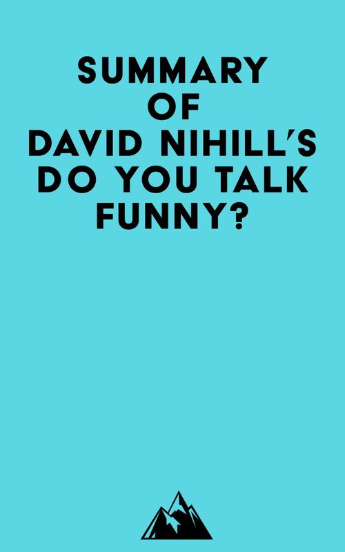 ebook cover of Summary of David Nihill's Do You Talk Funny?, by Everest Media