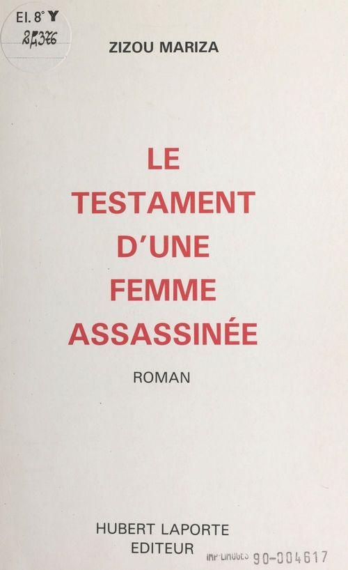 ebook cover of Le testament d'une femme assassinée, by Zizou Mariza