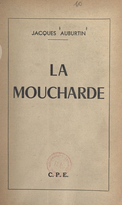ebook cover of La moucharde, by Jacques Auburtin