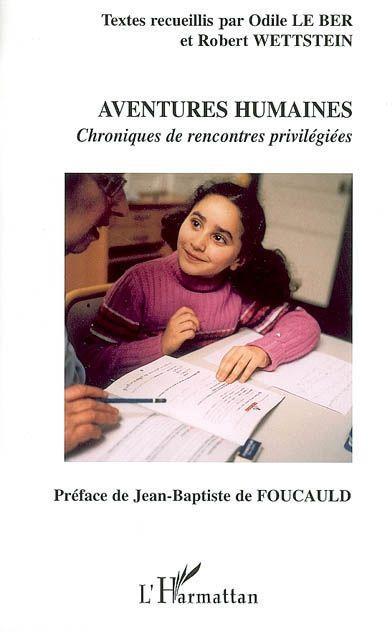 Couverture ebook de Aventures humaines, de Odile Le ber, Robert Wettstein