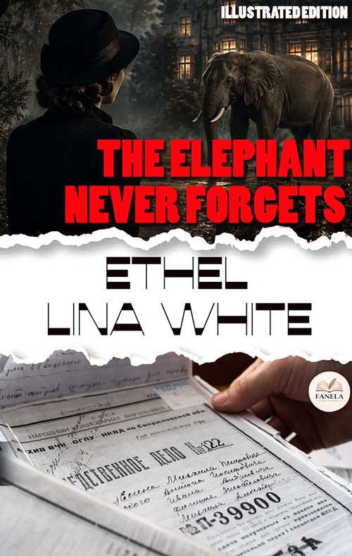 ebook cover of The Elephant Never Forgets. Illustrated Edition, by Ethel Lina White