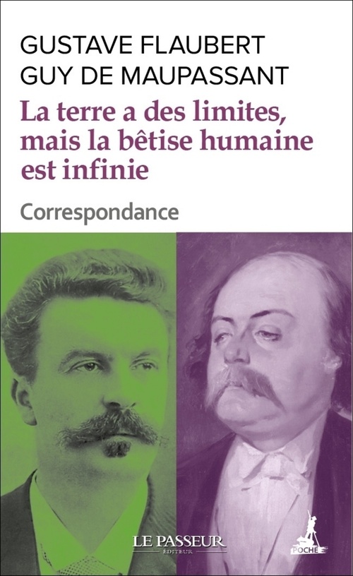 Couverture ebook de La terre a des limites, mais la bêtise humaine est infinie, de Gustave Flaubert, Guy de Maupassant