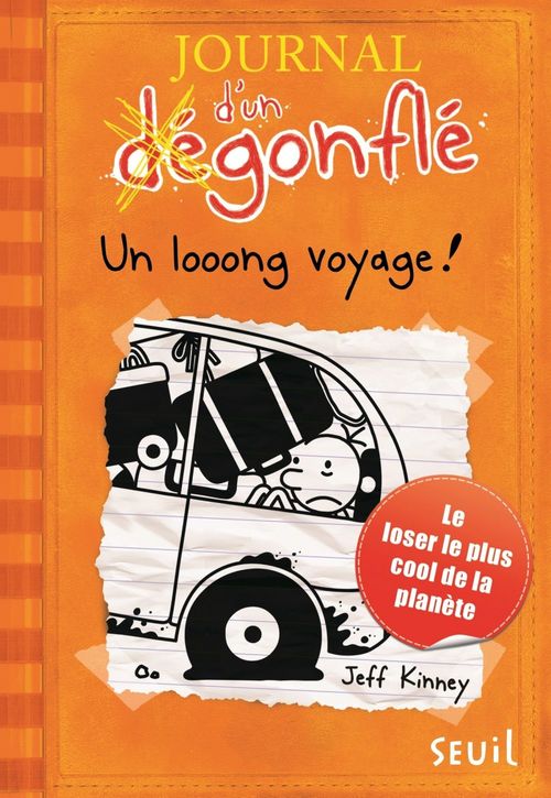 Couverture ebook de Un looong voyage. Journal d'un dégonflé, tome 9, de Jeff Kinney