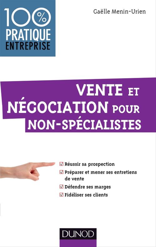 ebook cover of Vente et négociation pour non-spécialistes, by Gaëlle Ménin-Urien