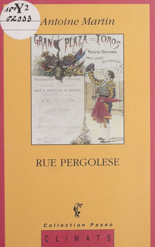 Couverture ebook de Rue Pergolèse, de Martin A.