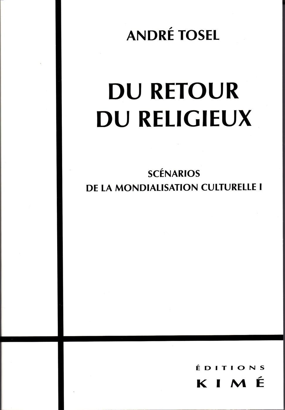 ebook cover of DU RETOUR DU RELIGIEUX, by André Tosel