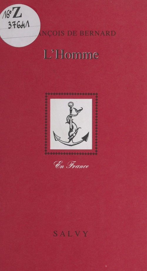 Couverture ebook de L'homme, de F De Bernard