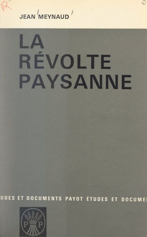 ebook cover of La révolte paysanne, by Jean Meynaud