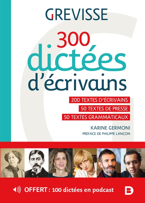 ebook cover of Grevisse : 300 dictées d´écrivains, by Karine Germoni
