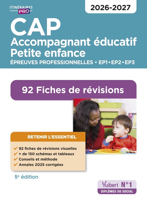 Couverture ebook de CAP Accompagnant éducatif petite enfance - Épreuves professionnelles - 2026-2027, de Virginie Pépin